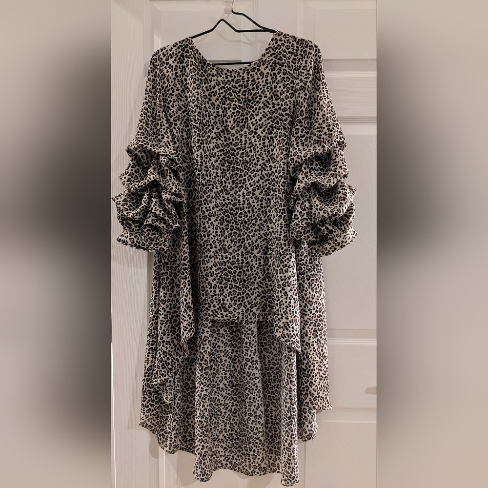 High Low Patrizia Luca  Leopard Top